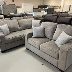 Altari Alloy Living Room Set Sofa And Loveseat 