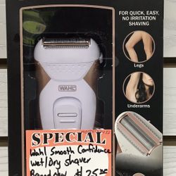 Wahl Smooth Confidence Wet/ Dry Shaver Brand New 