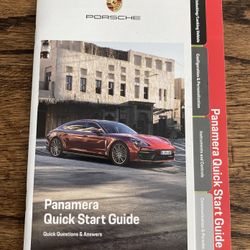 **Genuine OEM Porsche Panamera Quick Start Guide BRAND NEW NEVER USED