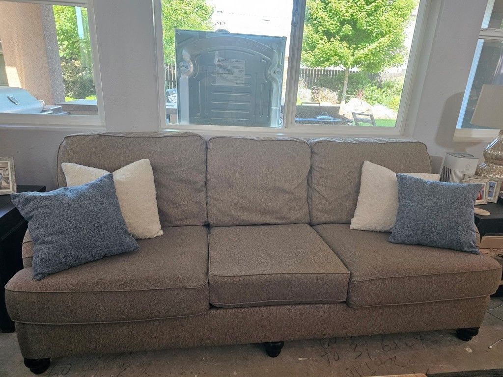 Grey 3 Cushion Sofa