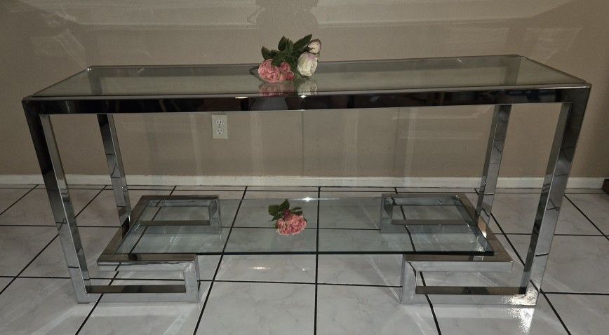 Crome Console Table