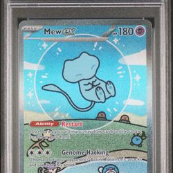 2024 Pokemon Paldean Fates Mew ex/Bubble Mew PSA 10 #232/091