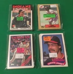 Cleveland Indians Team Sets BIG LOT of 4 1(contact info removed) 1(contact info removed) Topps