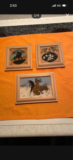 3 Sand Art Southwestern Pictures $10.00