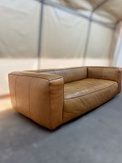 ARHAUS MADRONE LEATHER SOFA Delivery Available