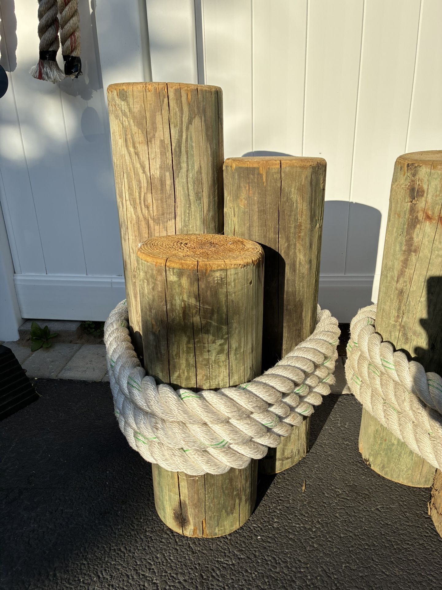 Reclaimed Dock Pole Yard Mancave Decor