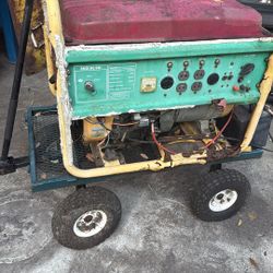 Electric Start 13hp Generator On Cart