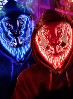 Venobat Mask Halloween LED Light Up Mask