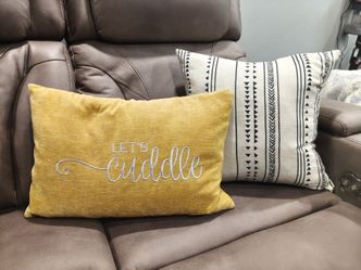 Decorative feather pillows