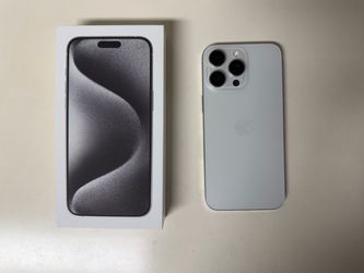 Unlocked iPhone 15 Pro Max 256GB – White Titanium