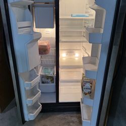 Fridge With Water And Ice 