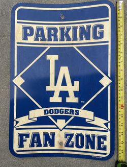 Dodgers parking sign