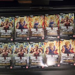 Dragon Ball Super Card Game Fusion World FB08 – Saiyan’s Pride booster pack for sale. Lot of 10