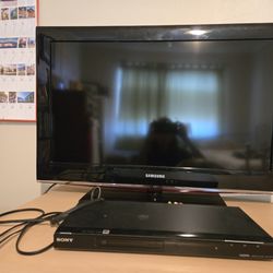 TV and DVD player