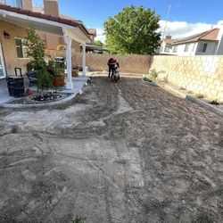 Turf, Pavers , Rocks