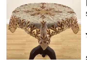 Hand Beaded Table Topper