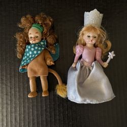 Vintage Madame Alexander McDonald’s Wizard Of OZ Dolls Glinda And Cowardly Lion Set