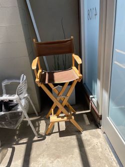 Tall wooden chair