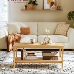 Coffee Table for Living Room, Rectangular Living Room Table🎉😊😊😊