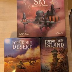 Gamewright's Forbidden Island, Desert, Sky - 3-Pack Board Games