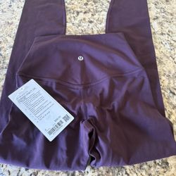 lululemon plum align leggings 