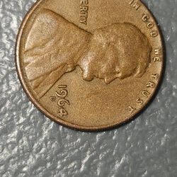 1964 D Penny L On The Edge Error