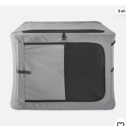 Vibrant Life Dog Crate, Foldable, Soft Sided,  36  Zippered Doors,