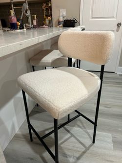 Kitchen Bar Stools in White