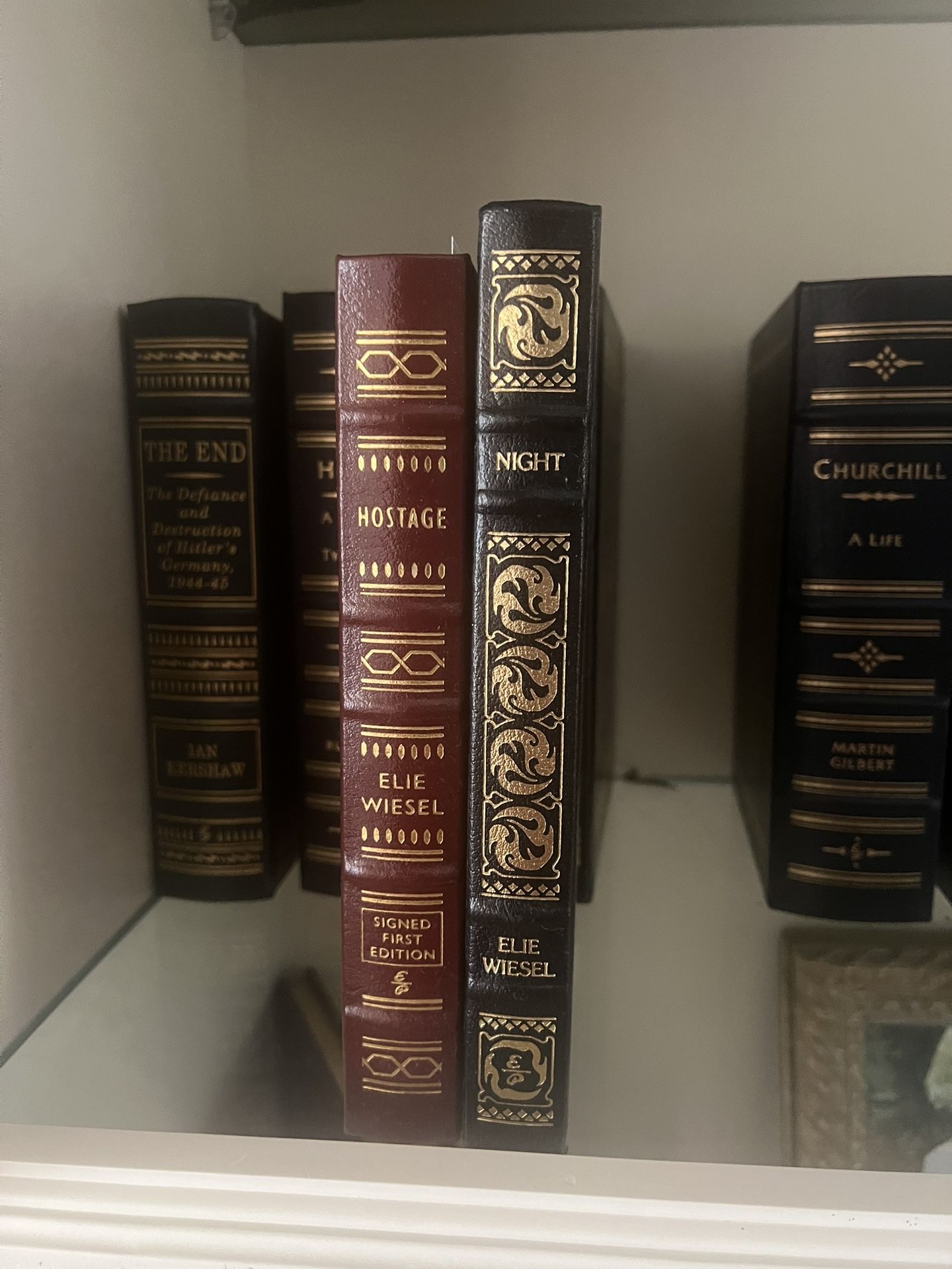 SIGNED FIRST EDITION Mint Cond. by Ellie Wiesel Easton Press Leather Bound 22kt Paper Edge