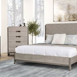 Brand New Grey 4pc Queen Bedroom Set (Available In Eastern King)
