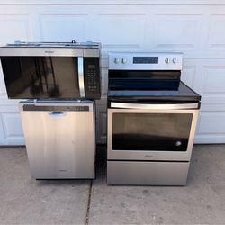 Range Dishwasher Microwave Set 60 Day Warranty
