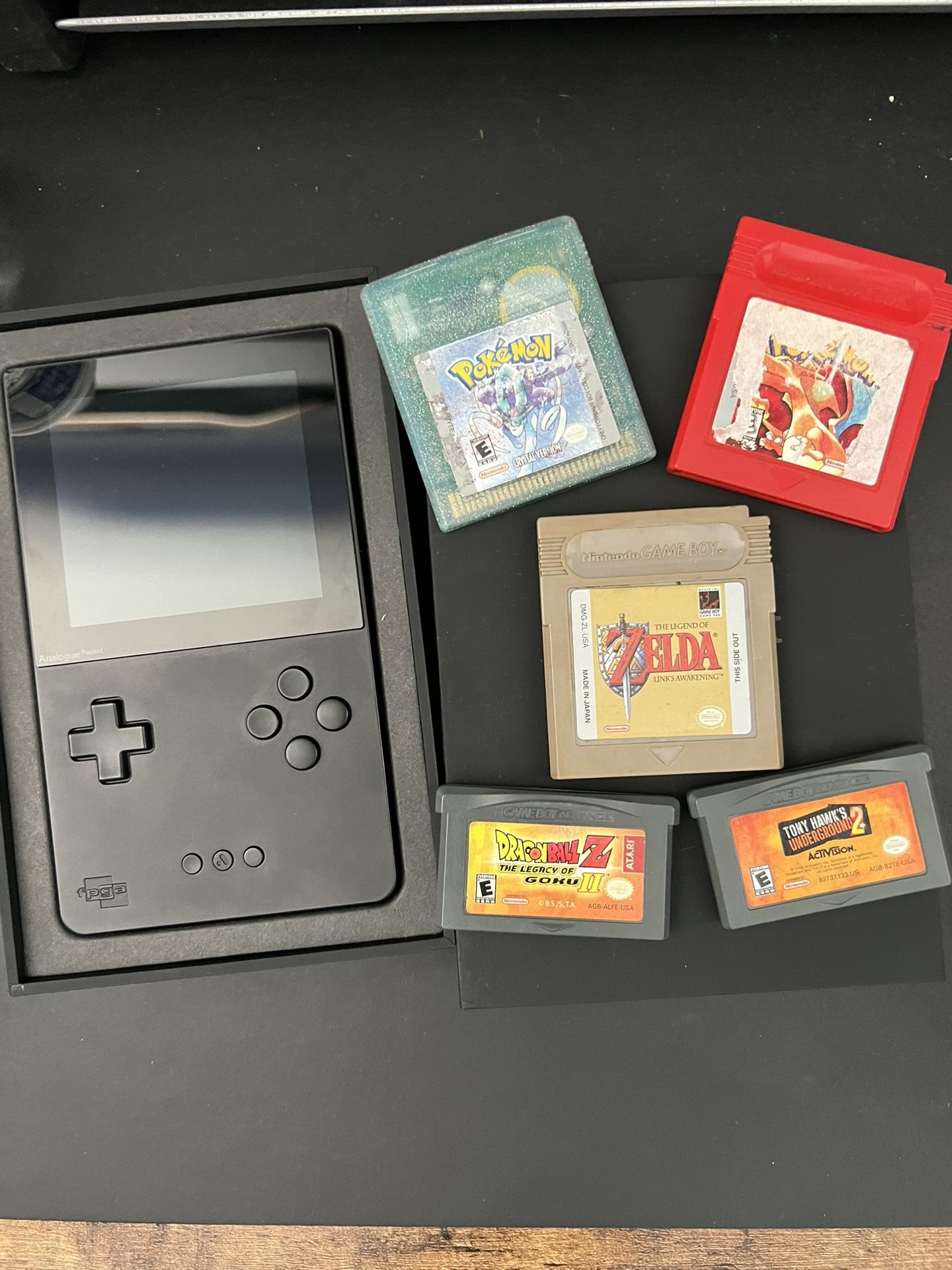 Analogue Pocket Pokémon Crystal Red Version & Other GBA/GBC Games
