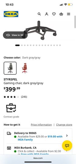 Gaming chair dark grey