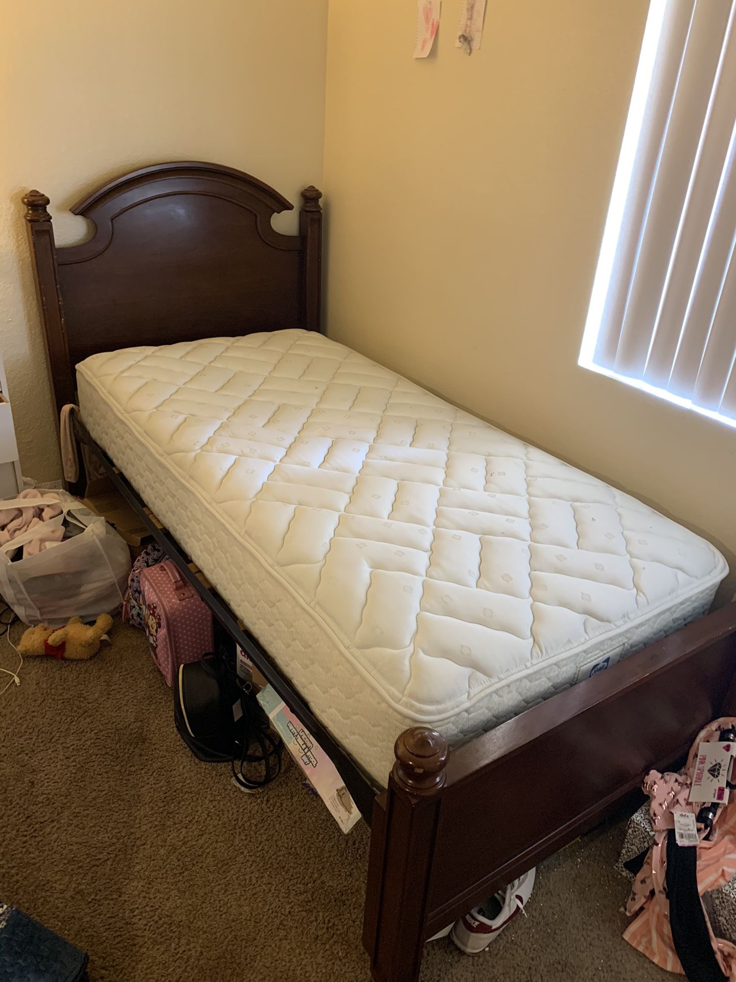 Twin size bed & frame