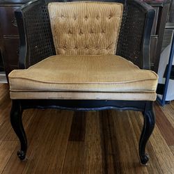 Vintage Rattan Accent Chair