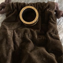 Michael Kors Gold Tone Wide Chunky Band Ring