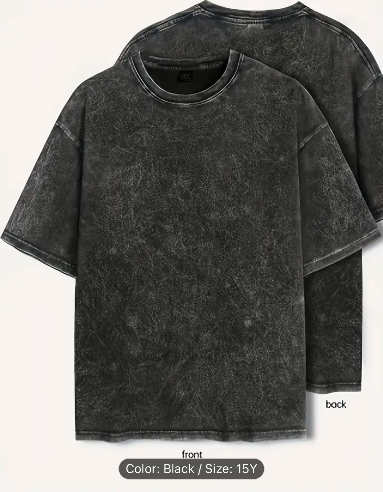 Vintage Shirt- COLOR BLACK