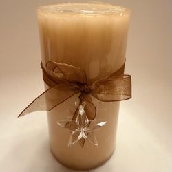 Pier 1 Imports Glitter Spice Scented Pillar Candle 3” x 6” 70 Hr Burn Retired
