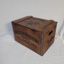 Vintage Budweiser Wooden Beer Crate