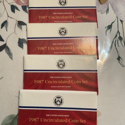 1987 US mint Uncirculated Coin Sets