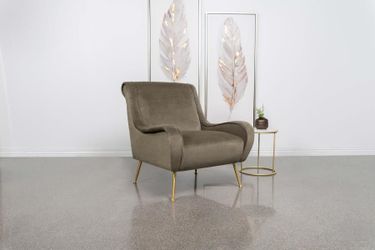 Accent chair Truffle Velvet, Gold legs. New Especial price 