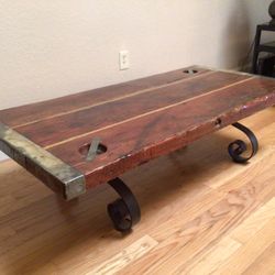 WWII Liberty Ship Hatch Cover Coffee Table