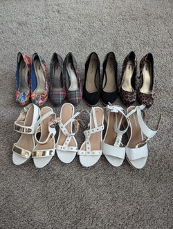 Women's Heels/Wedges Size 8 Barely Worn $10 Each