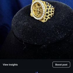 14kt Centenario Nugget Ring~13g
Size 10