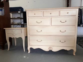 Ethan Allen Bedroom Set - Dresser, Nightstand, and Headboard