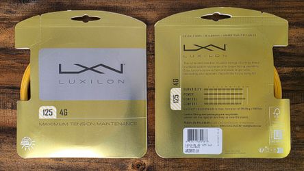 Two Sets of Luxilon 4G 125 Tennis Strings