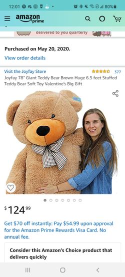 6.5ft teddy bear