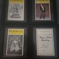 Off Broadway Framed Play Bill Covers