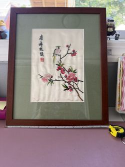 Chinese Embroidery On Silk
