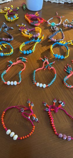 Handmade Beaded Bracelets .